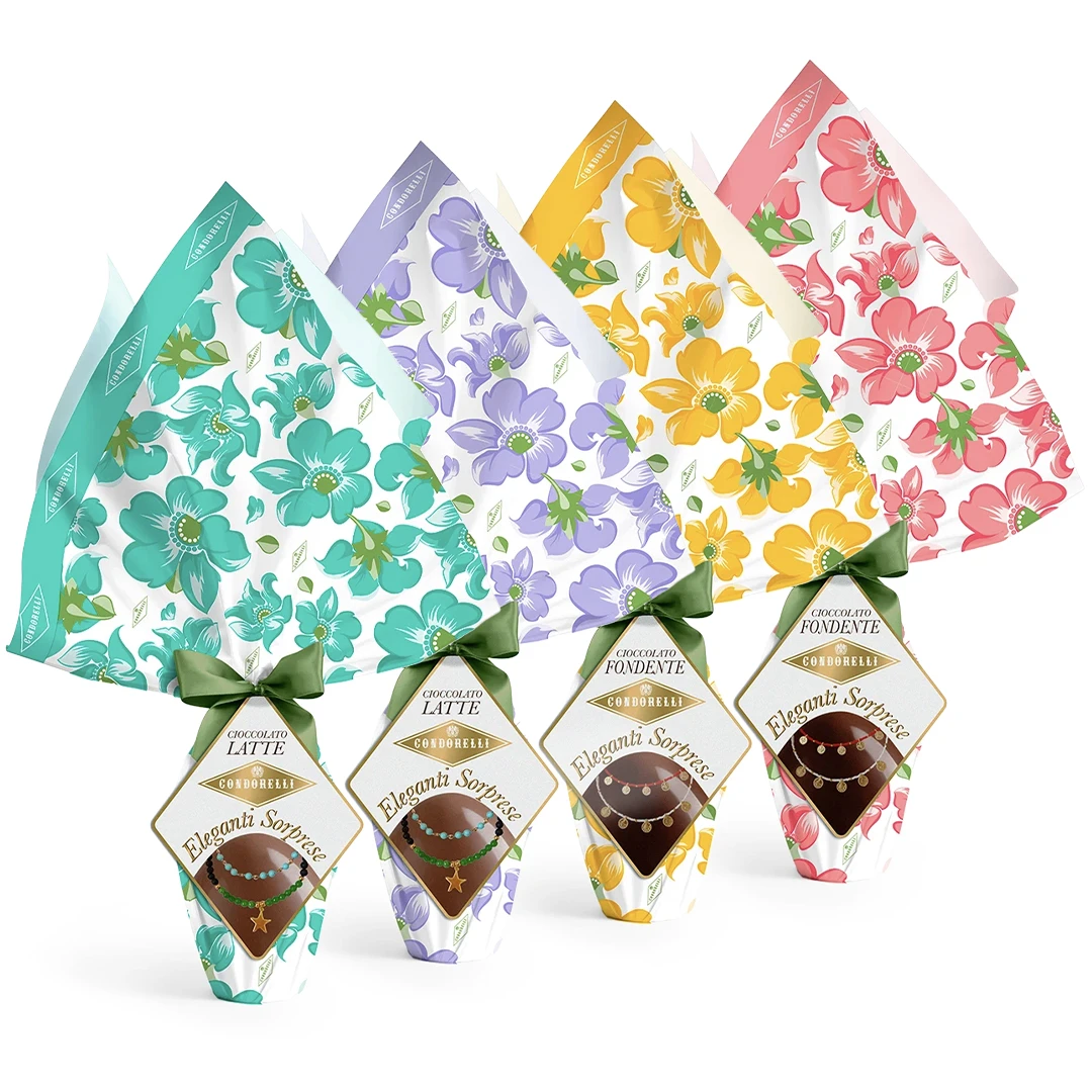 2 Uovo flora cioccolato al latte e 2 Uovo flora cioccolato fondente 500g