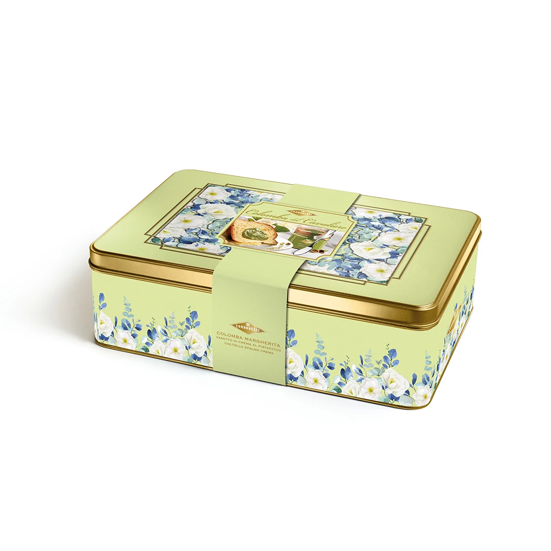 Colomba margherita al pistacchio – latta regalo